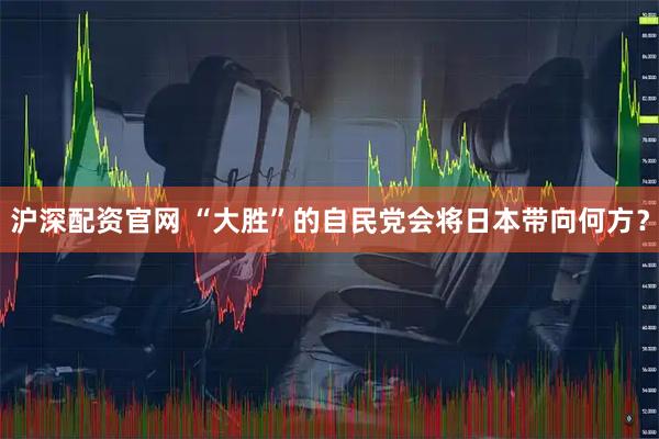 沪深配资官网 “大胜”的自民党会将日本带向何方？