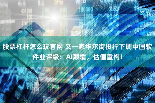 股票杠杆怎么玩官网 又一家华尔街投行下调中国软件业评级：AI颠覆，估值重构！